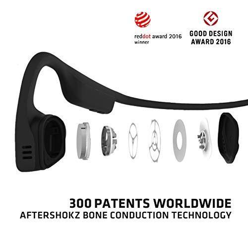 2026 AFTERSHOKZ Titanium Bone Conduction Wireless Bluetooth Headphones, Black