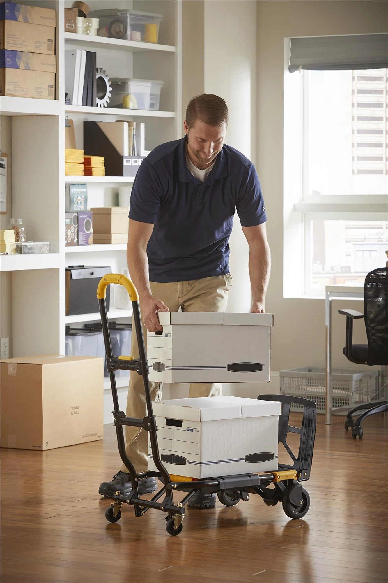 2-in-1 Folding Hand Truck with Extendable Handle