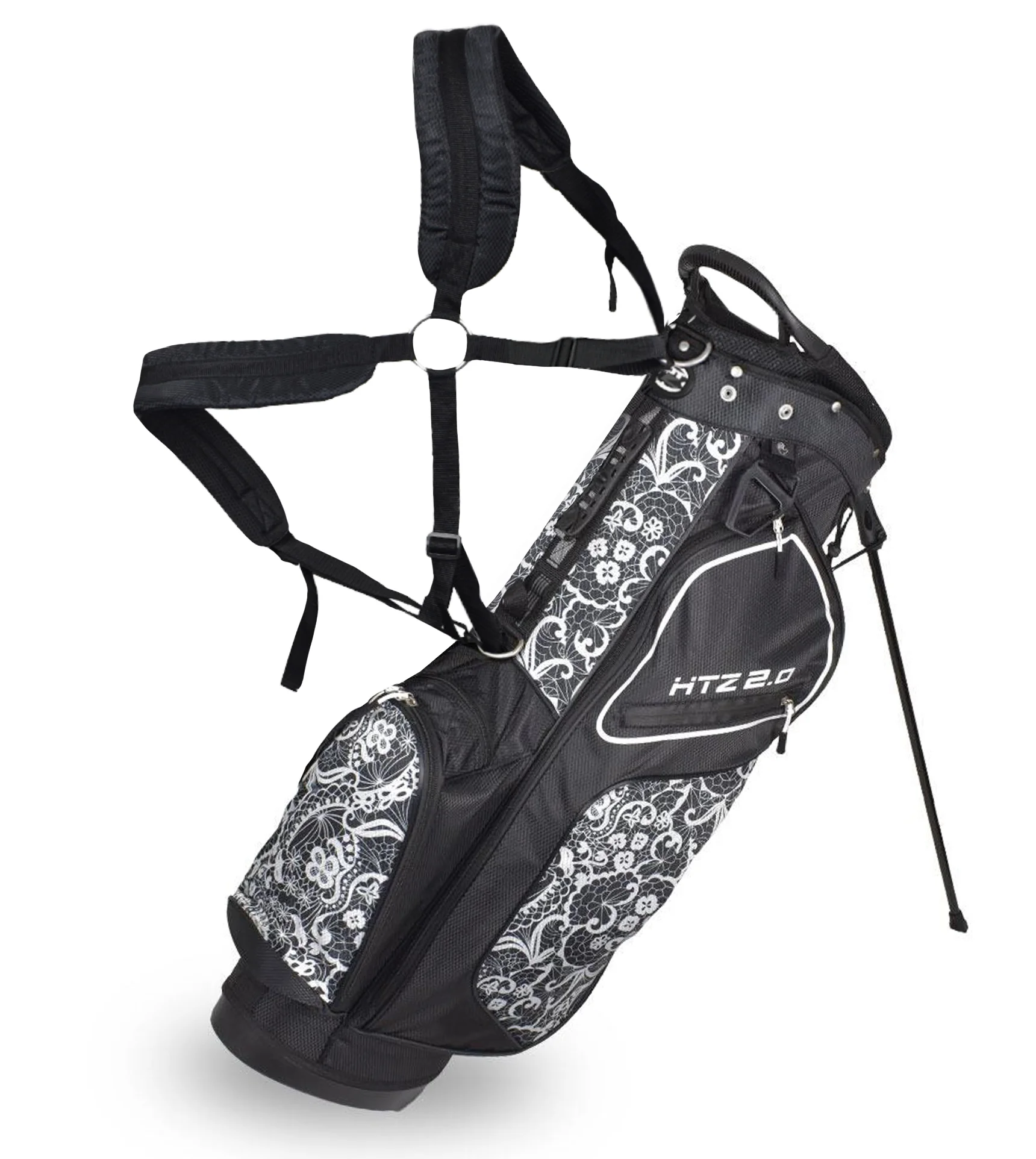 2026 HotZ 2.0 Stand Bag *Ladies Lace* *Black/White* Golf