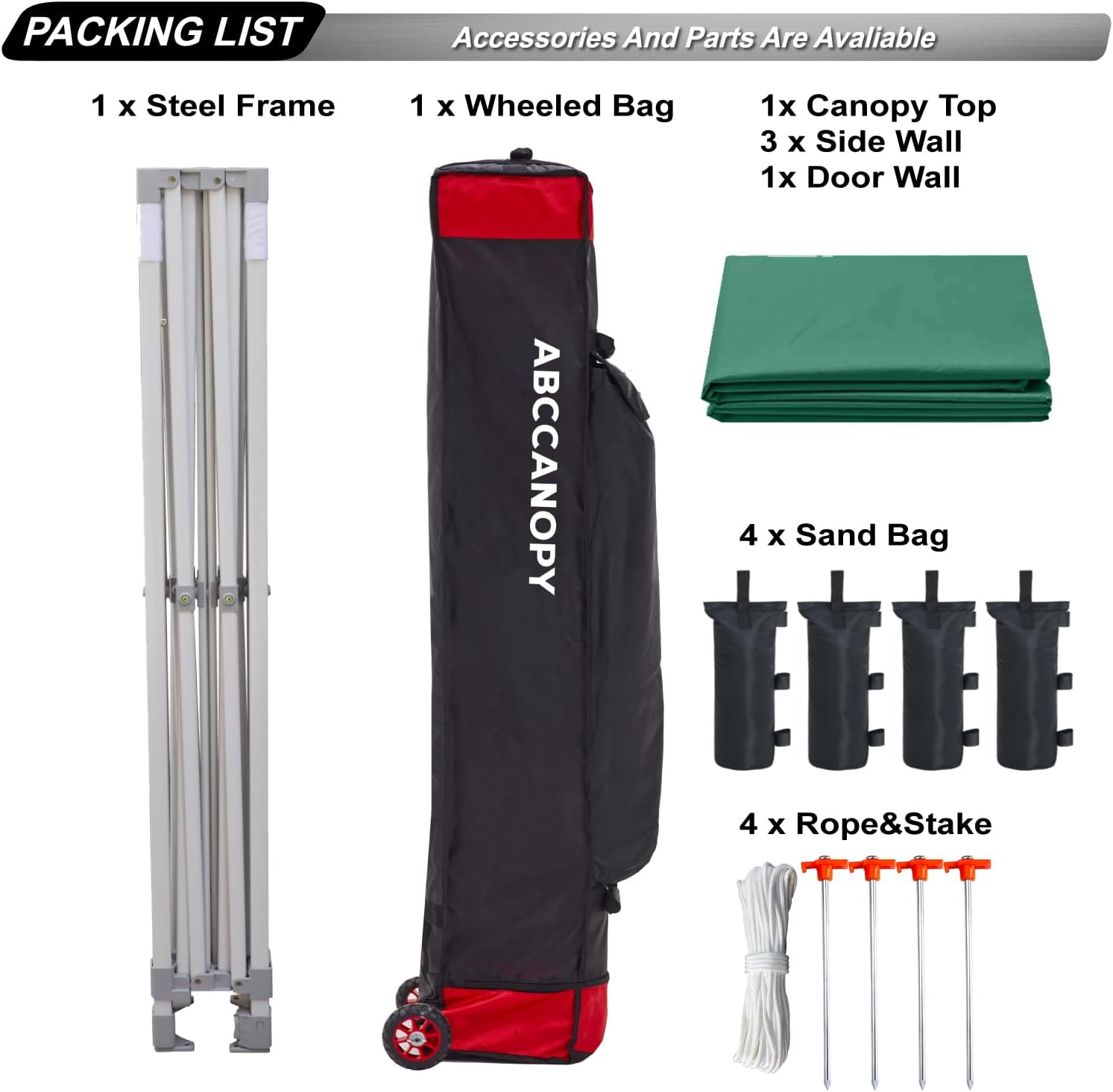 Easy Pop Up Canopy Tent 10×10 with Sidewalls