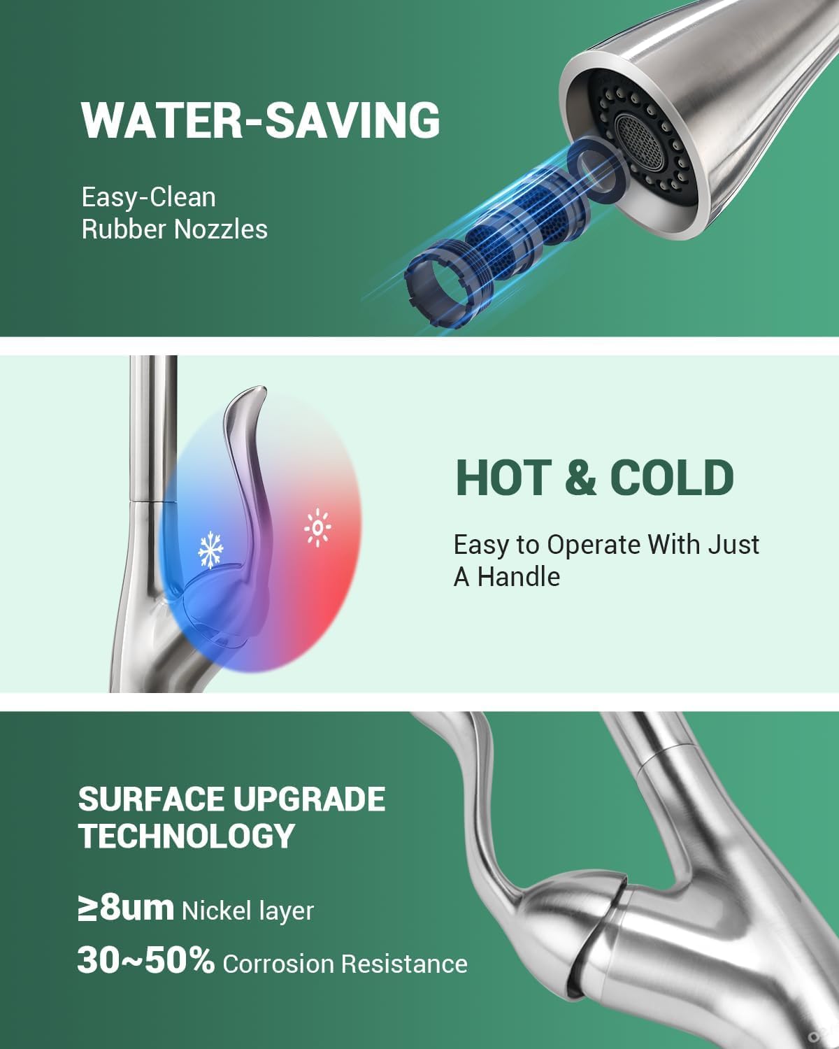 Black Touchless Kitchen Faucet with Soap Dispenser, Motion Sensor Activated Hands-Free Automatic Faucet for Sink with Pull Down Sprayer, Single Handle Smart Faucets for Kitchen Sink