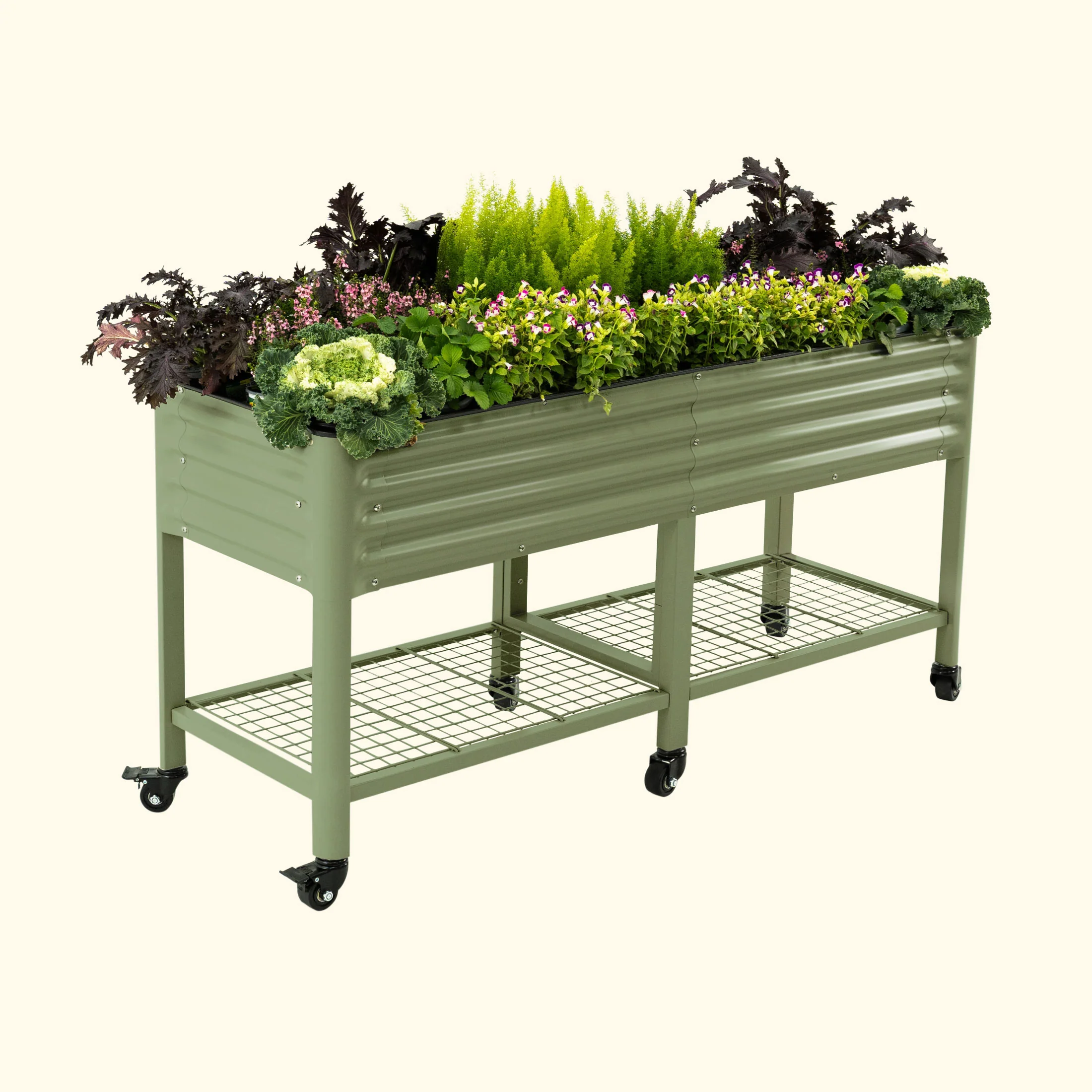 Elevated Garden Bed - V Series 2' x 6' Wheels Included