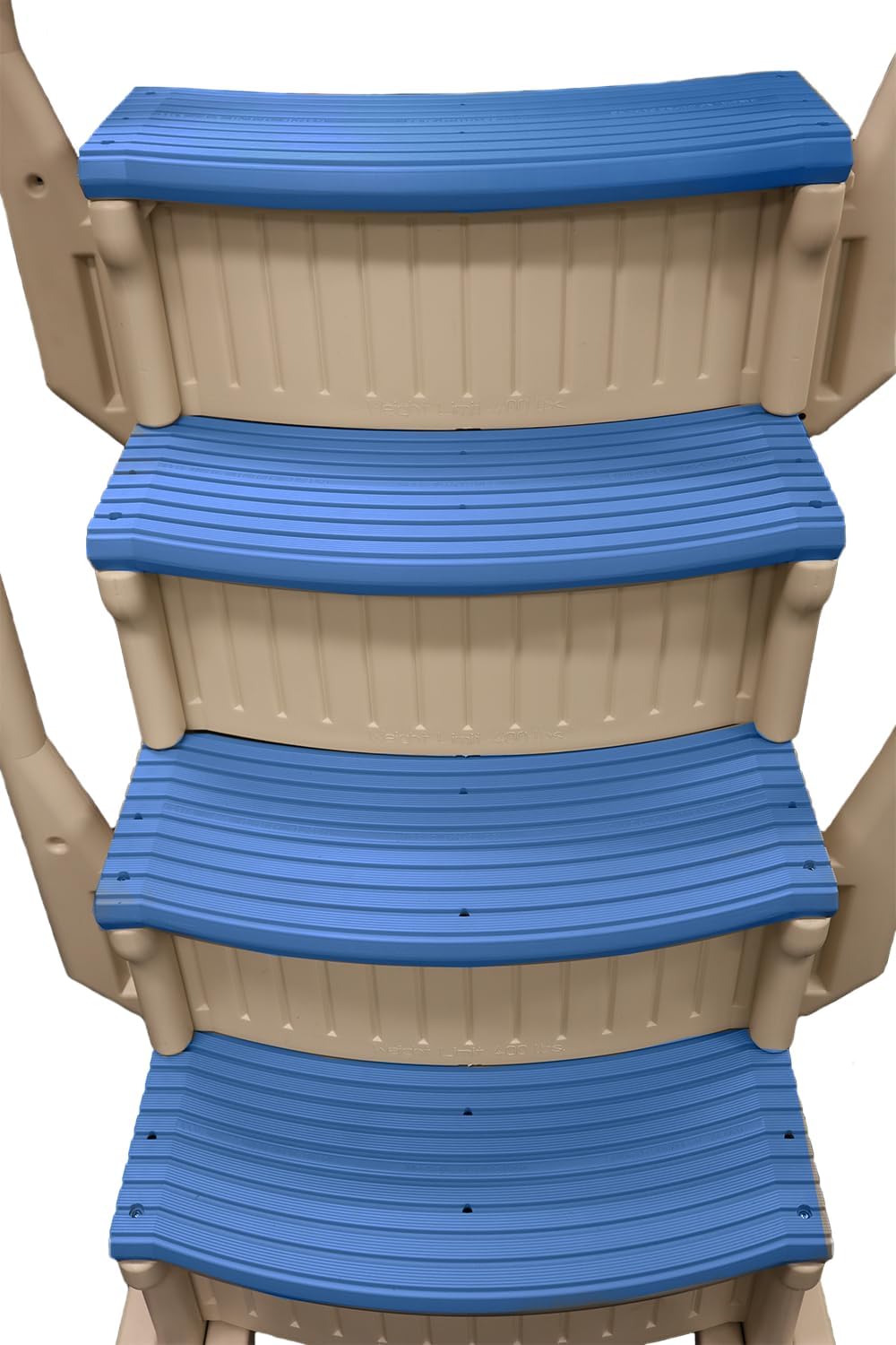 Confer Plastics Curve CCX-AG Pool Step with Grey Treads