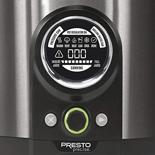 2026 Presto 02144 12Qt Digital Canner, Black Stainless
