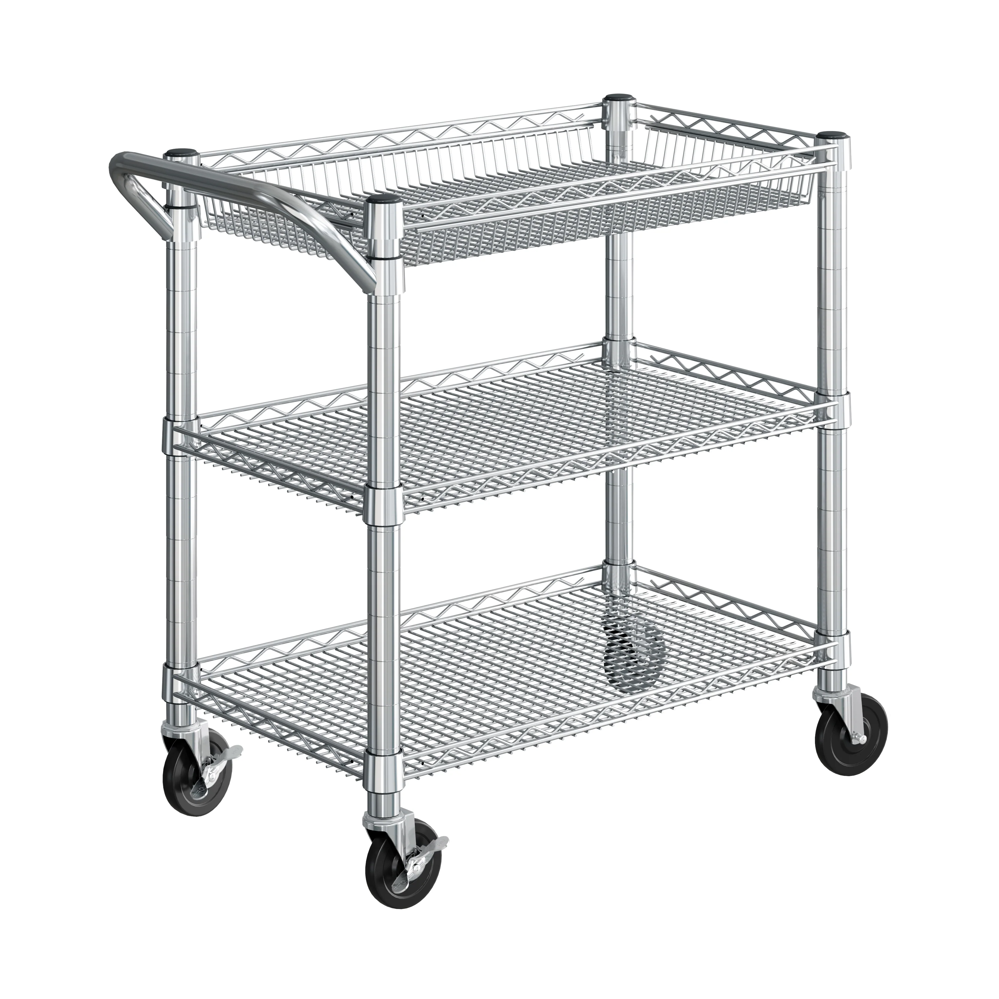 3-Tier NSF Heavy-Duty Utility Cart
