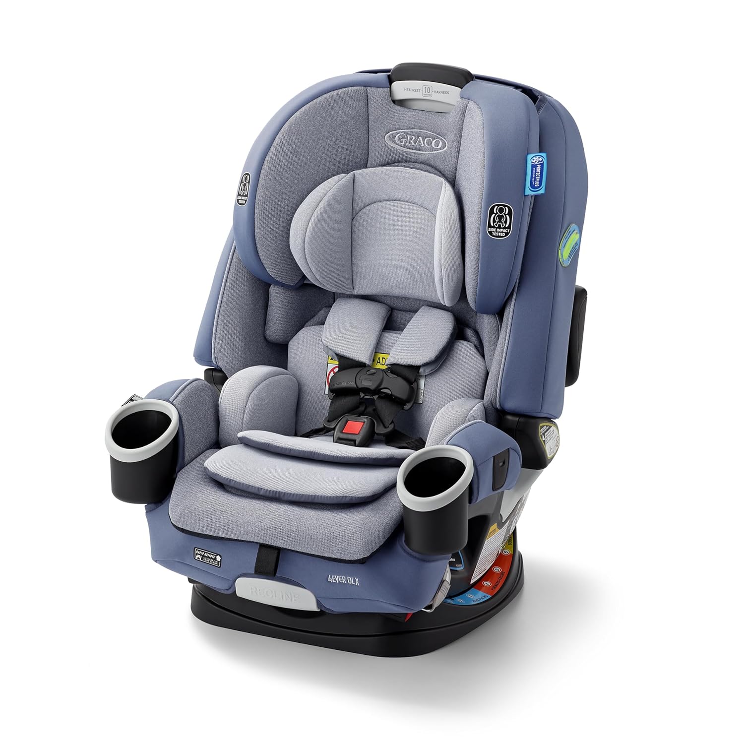4Ever Dlx 4-In-1 Car Seat – Grey, Infant to Toddler