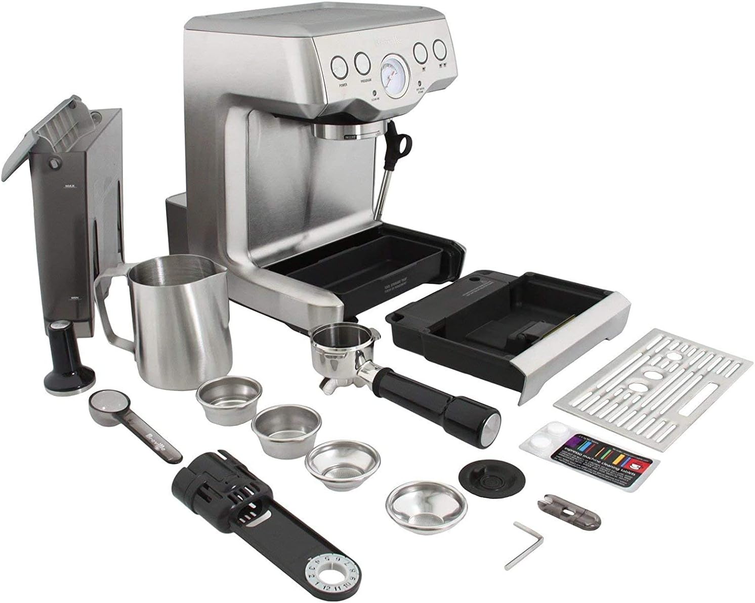 Infuser Espresso Machine BES840XL – Brushed Steel