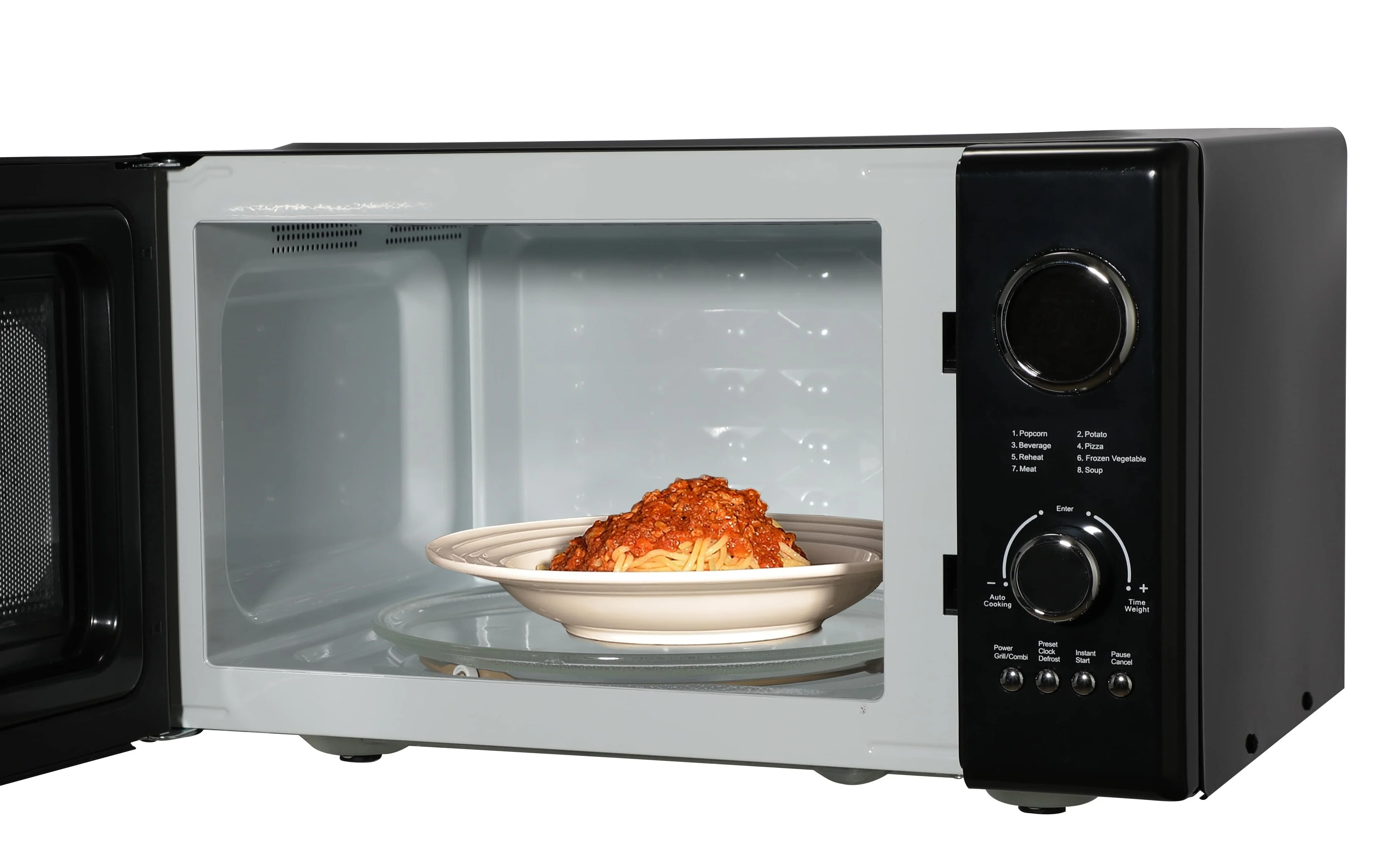 2026 Emerson 0.9 Cu Ft, 800W Retro Black Microwave Oven with Grill, MWRG0901BK
