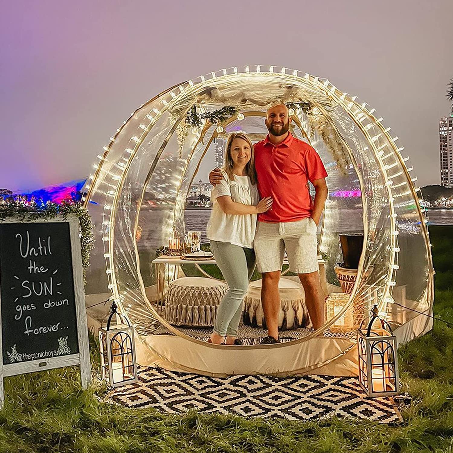 2026 Bubble Tent Pop Up Gazebo, 8-10 Person Igloo Dome Garden Patio Canopy Shelter