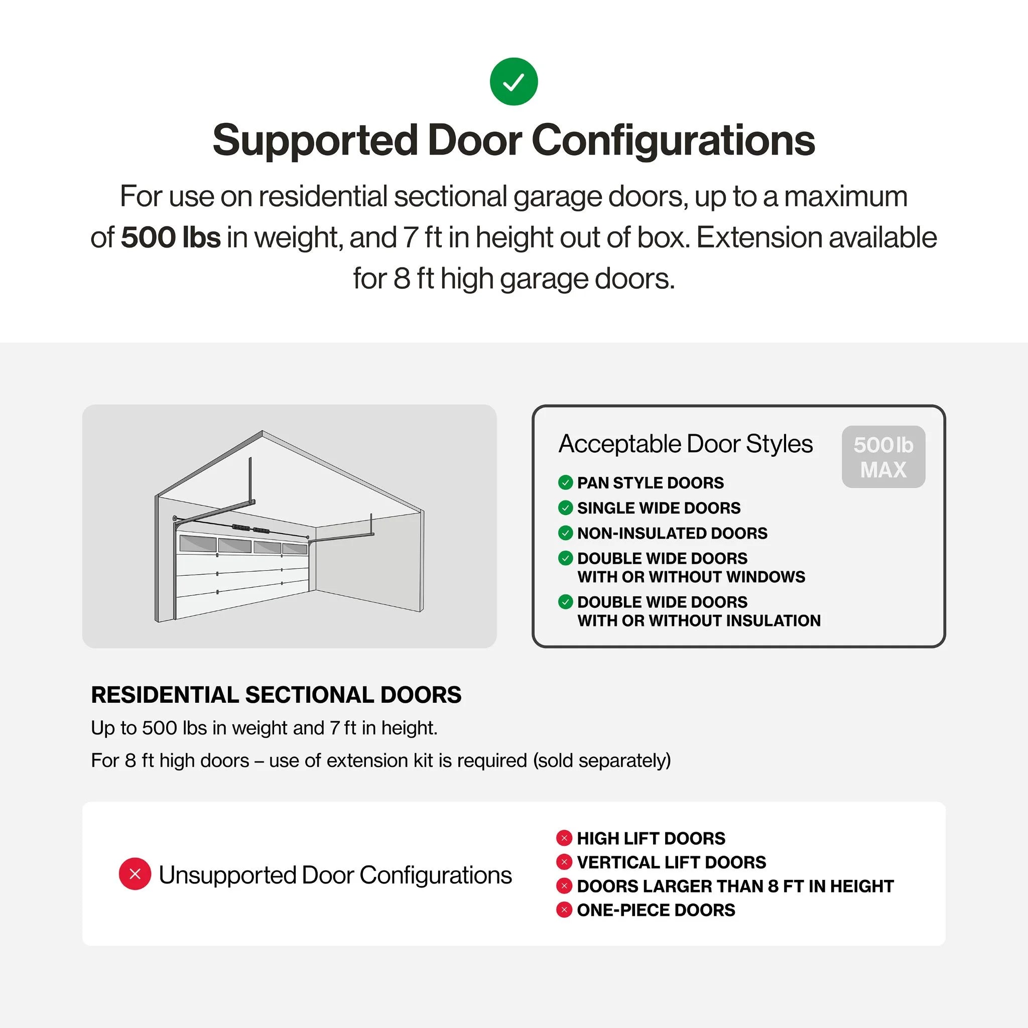 2026 Genie Chain Drive 750 3/4 HPc Garage Door Opener w/Battery Backup - Heavy Duty -
