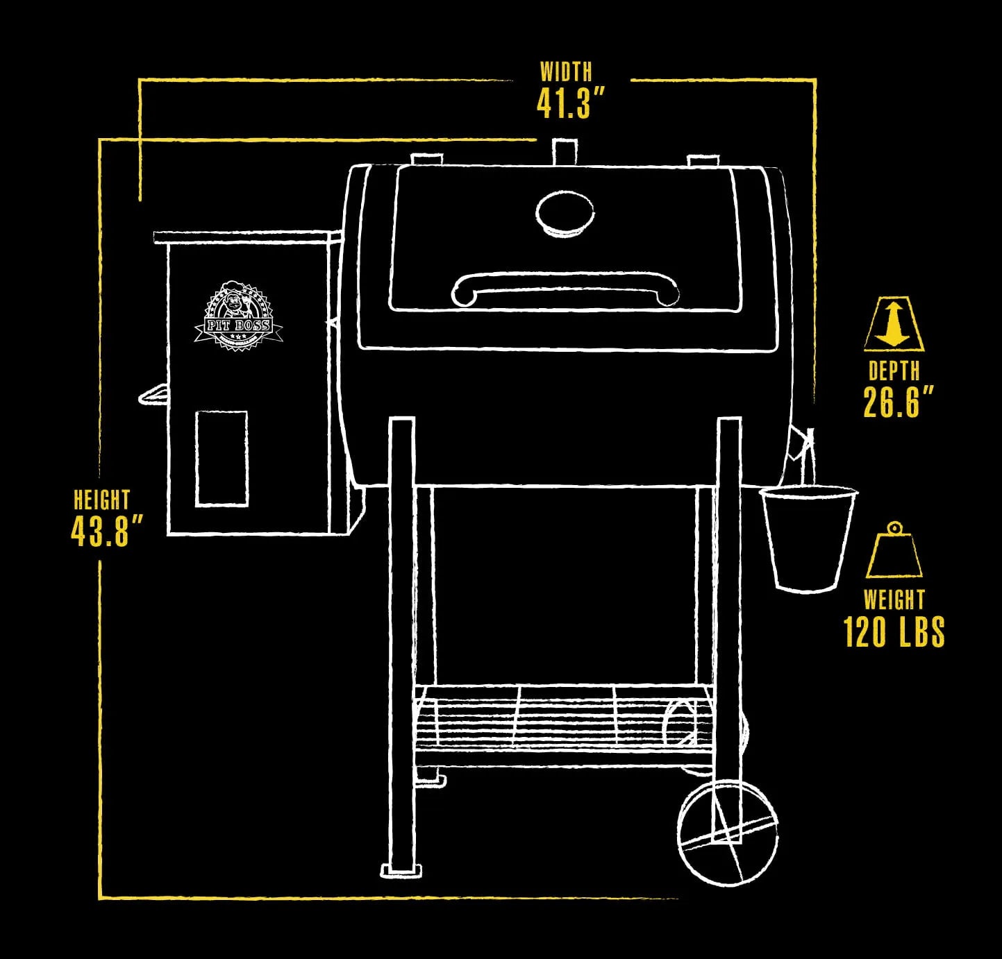 2026 Pit Boss 700FB Wood Fired Pellet Grill with Flame Broiler, 700 Sq. In. Cooking Space