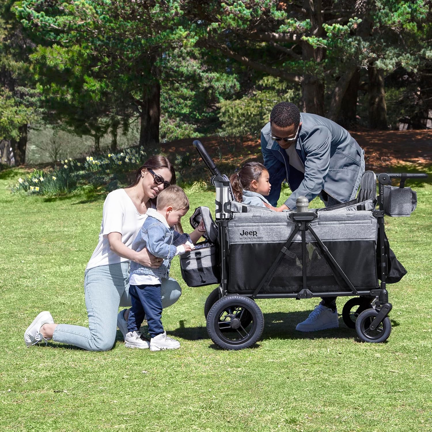 Jeep Wrangler Deluxe 4-Seater Stroller Wagon