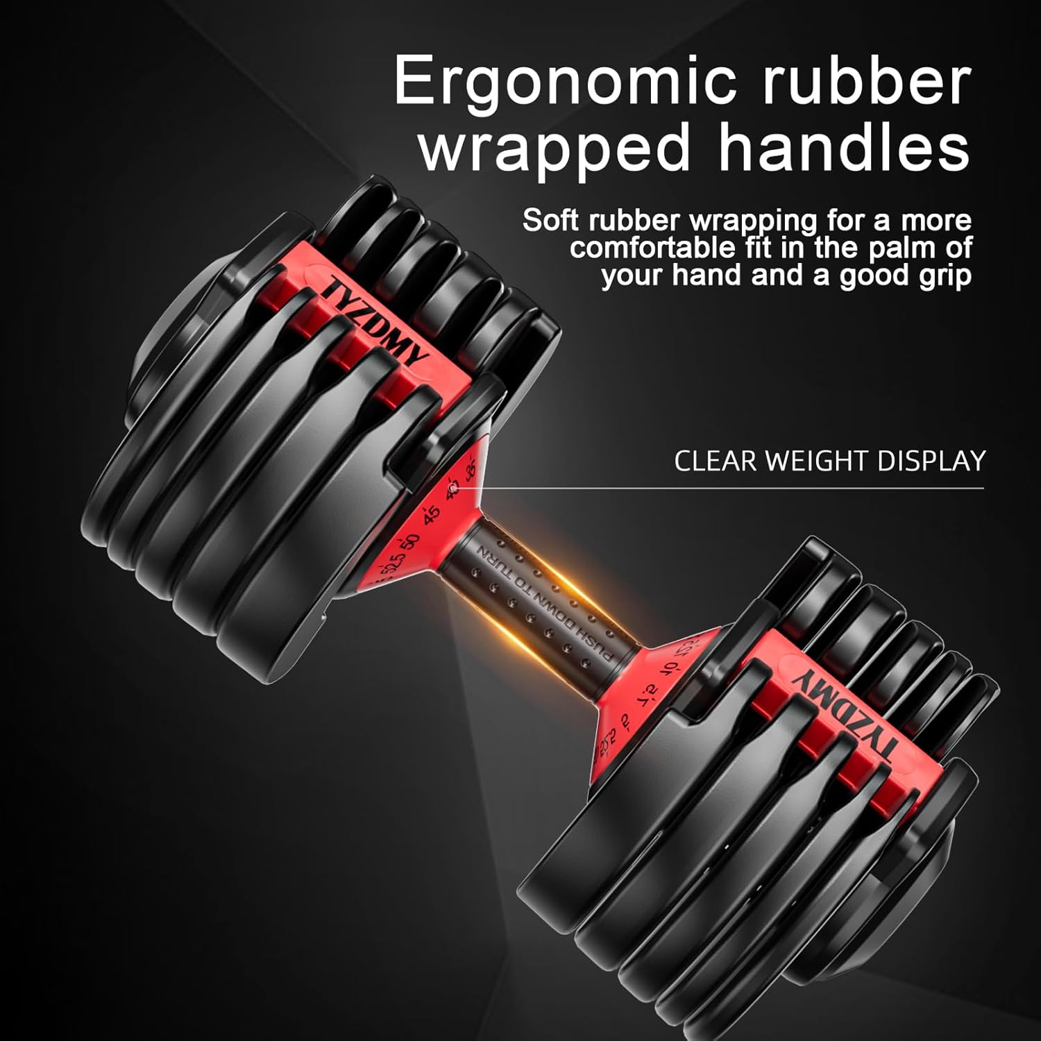 Adjustable Dumbbells Set of 2 – 52.5 Lbs Pair