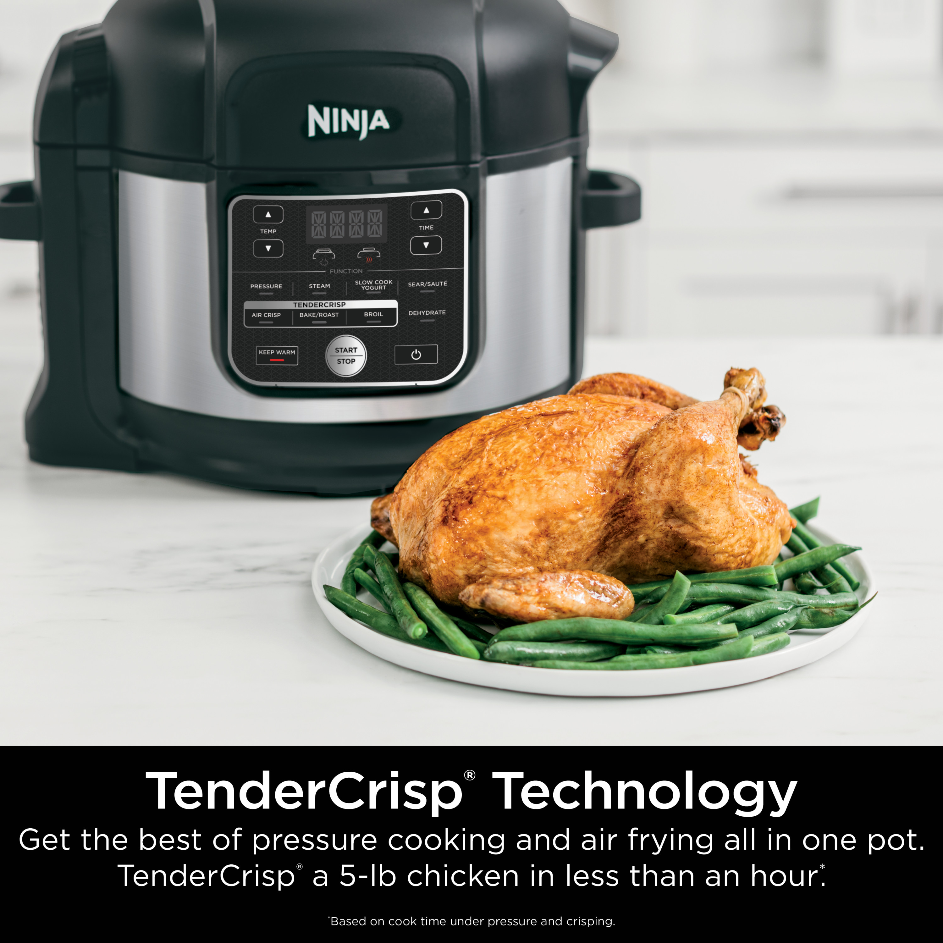 Ninja Foodi 10-in-1 6.5-Quart Pro Pressure Cooker Air Fryer Multicooker, Stainless