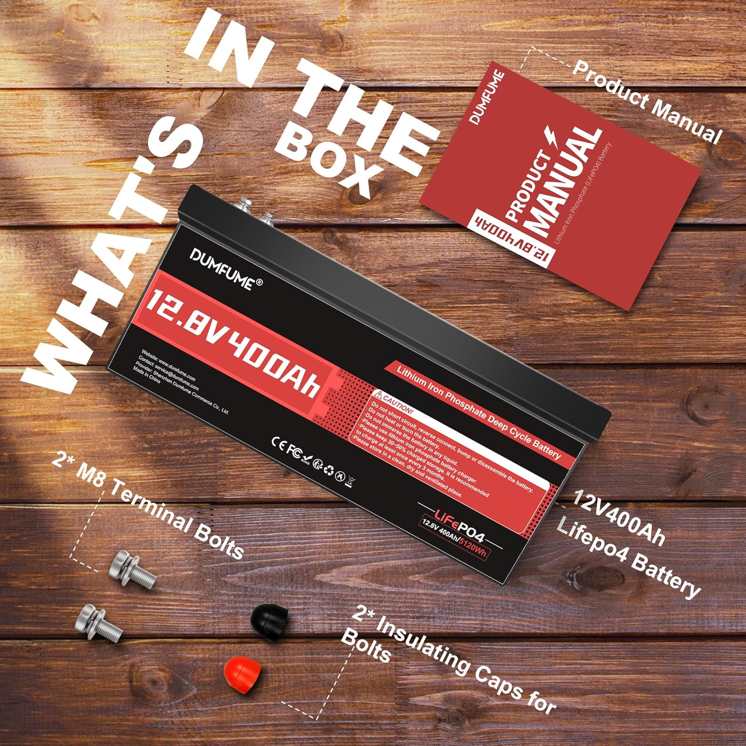 12V 300Ah Lithium LiFePO4 Battery with 200A BMS