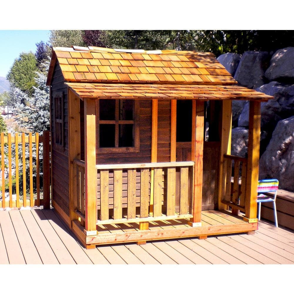 2026 Outdoor Living Today Little Squirt 6×6 ft. Cedar Playhouse with Windows and Dutch Door