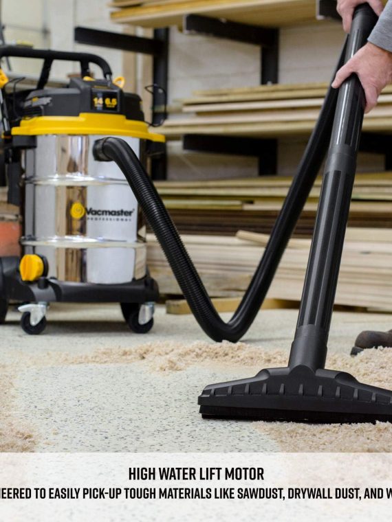 Beast Professional Series 14 Gal. 6.5 HP Steel Tank Wet/Dry Vac with Cart