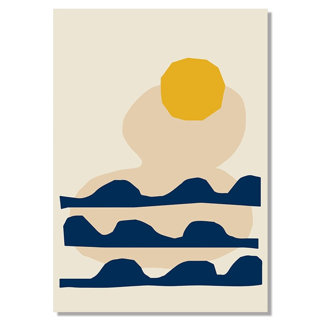 Abstract Sunset Scene