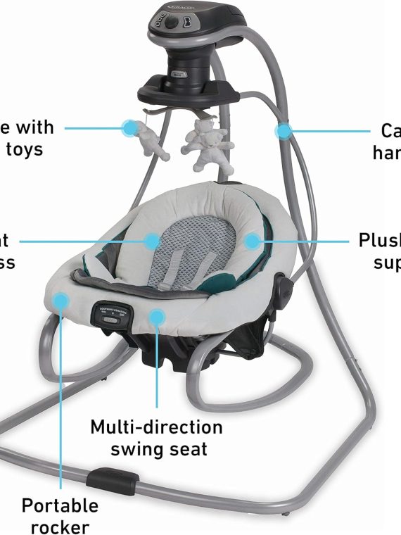 DuetSoothe Swing and Rocker – Sapphire