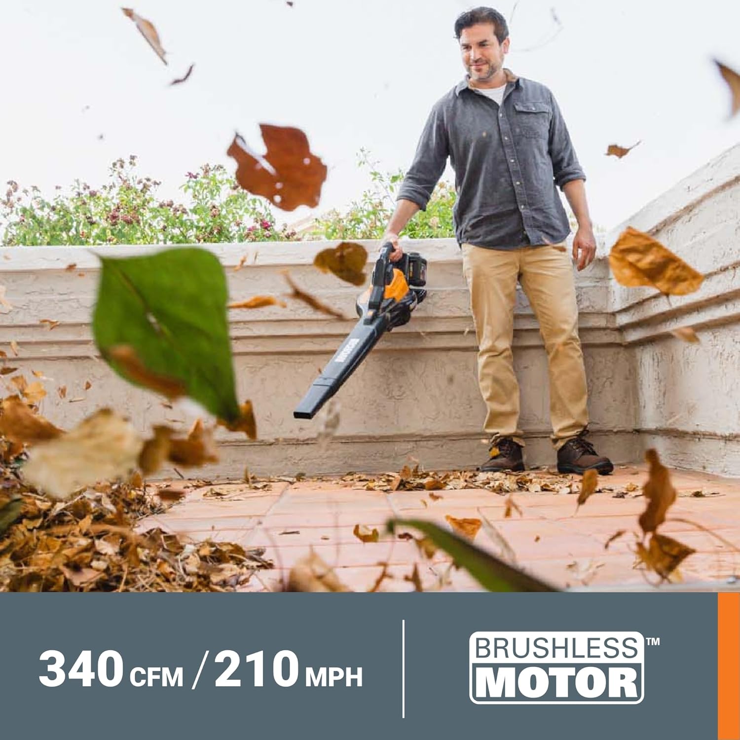 40V Cordless Leaf Blower with Battery & Charger