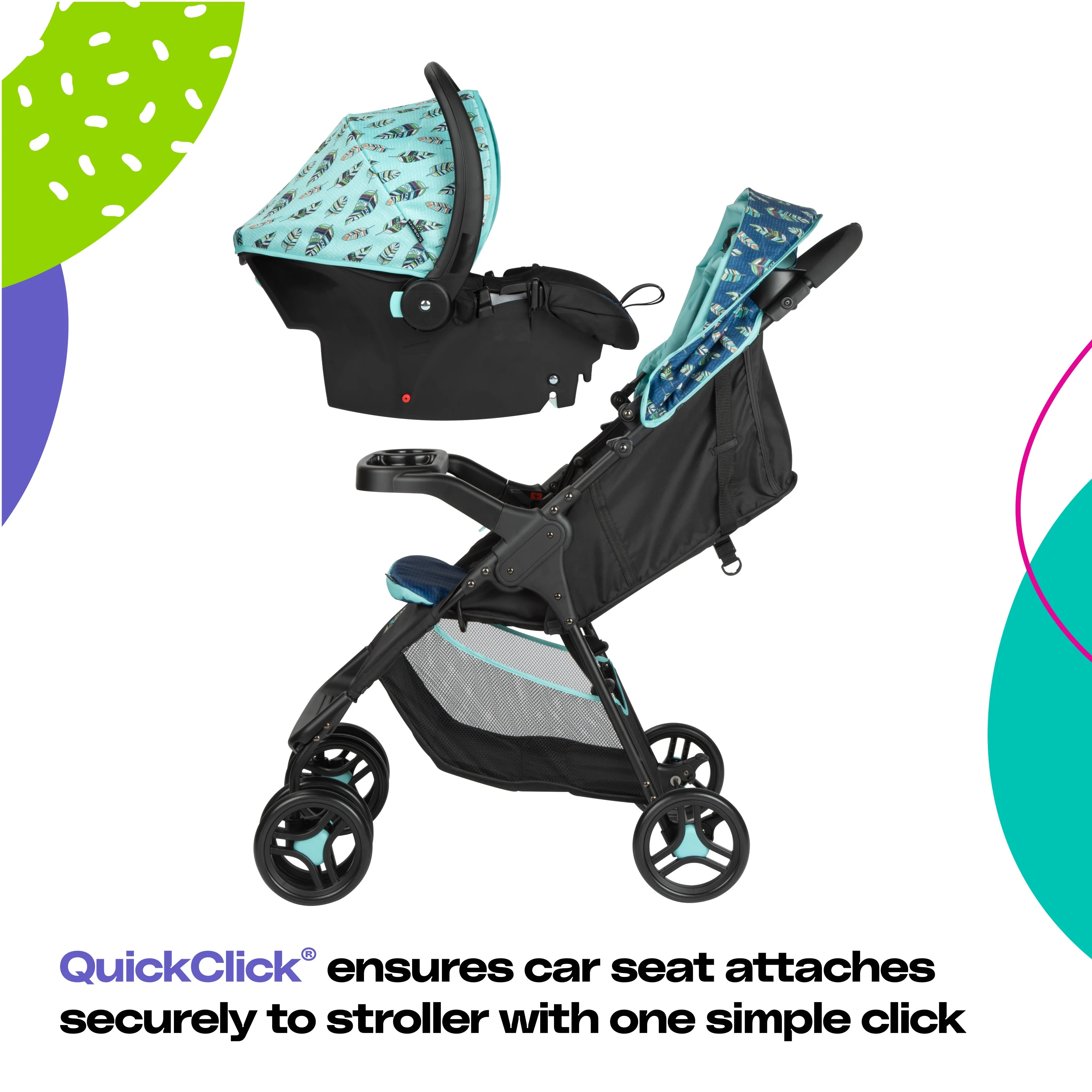 2026 Cosco Kids Lift & Stroll DX Travel System, Gray Arrows, Toddler, Unisex