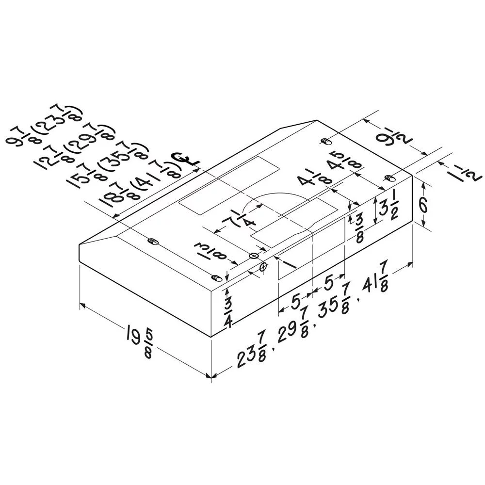 Broan Glacier BCSD1 Series 36