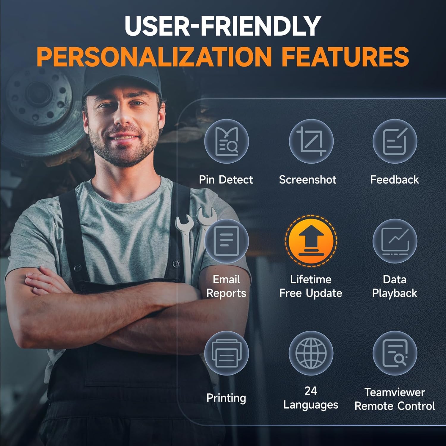 2026 HD500 Heavy Duty Truck Scanner with DPF Regen/Injector Cutoff/Limit Setting, Full System Diesel Diagnostic Scan Tool for Cummins, Detroit, Caterpillar, Paccar, Hino & More Pickup Semi Trucks