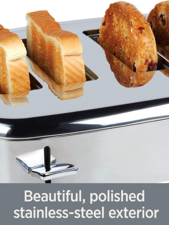 All-Clad 10942223917 Stainless Steel Digital Toaster with Extra Wide Slot, 4-Slice, Silver – 2-Slice