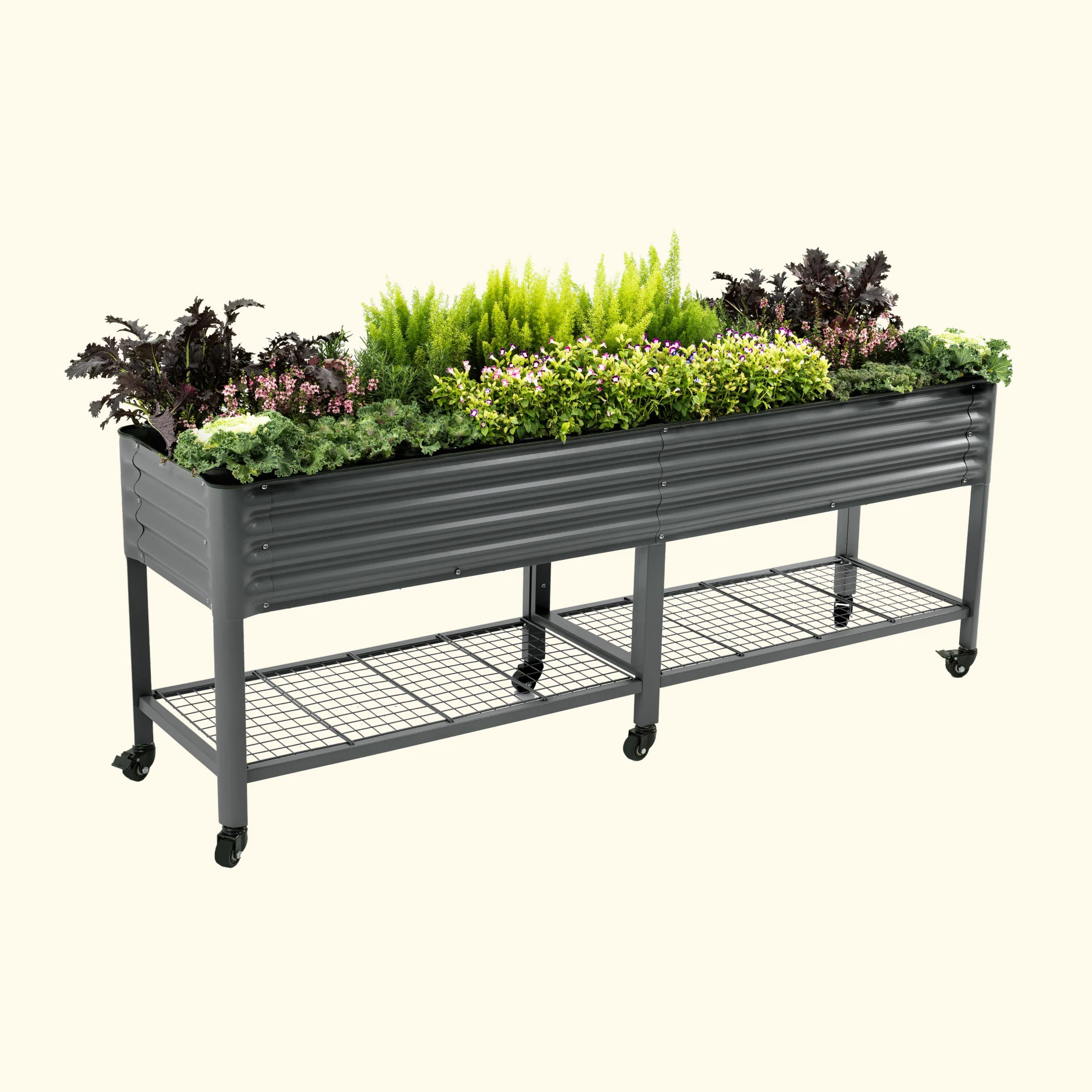 Elevated Garden Bed - V Series 2' x 8' Wheels Included