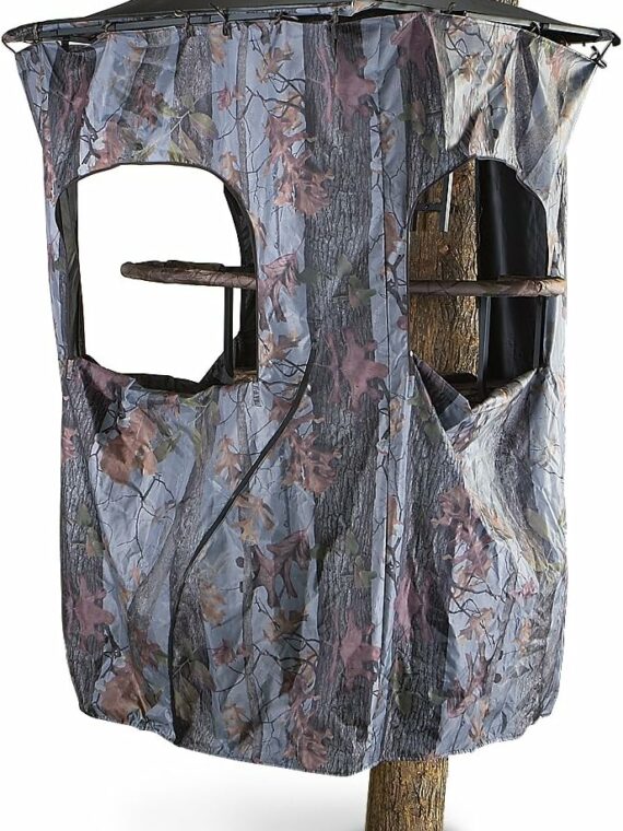 Guide Gear Universal Tree Stand Blind Kit for Hunting  Elevated Deer Blinds  Camo Tent