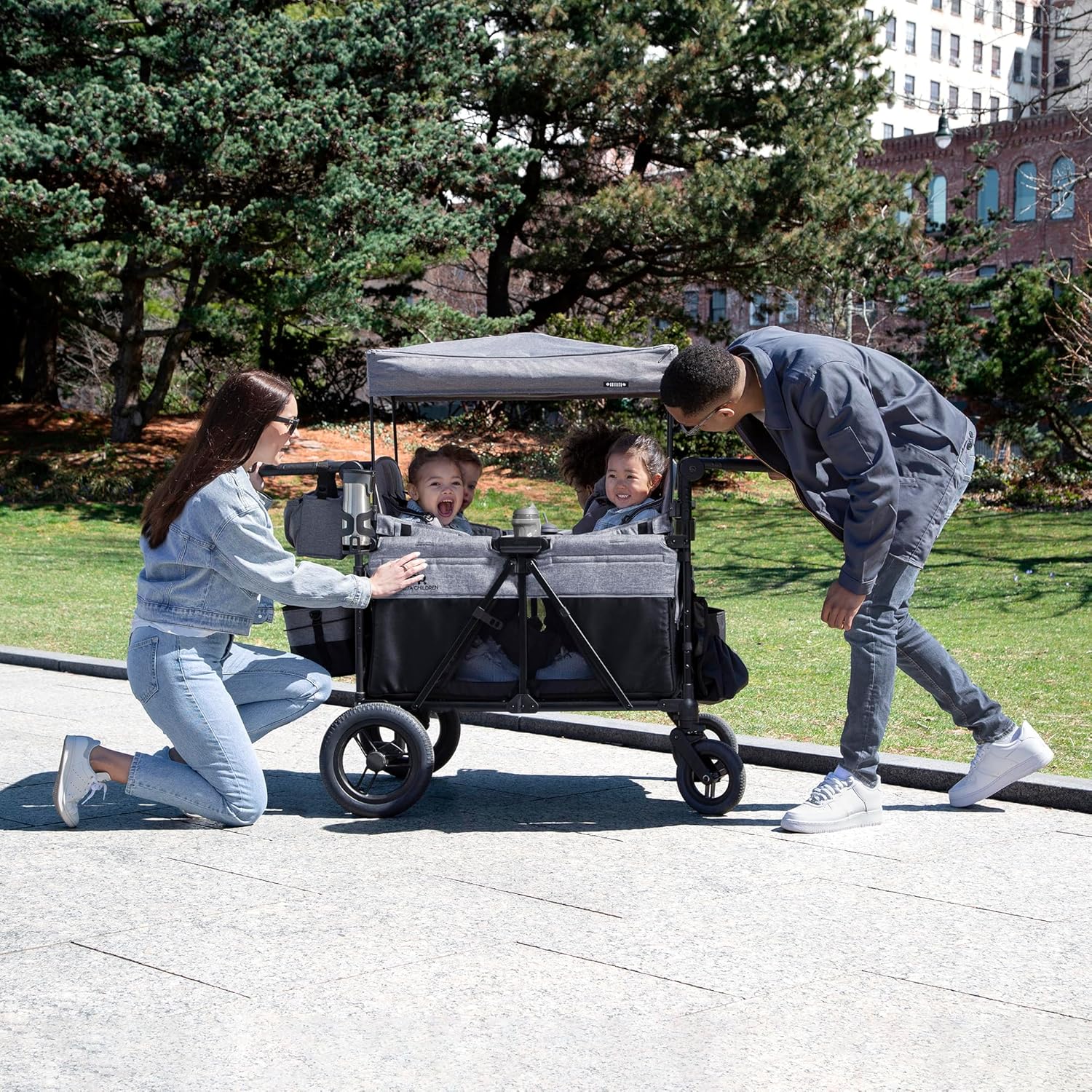 Jeep Wrangler Deluxe 4-Seater Stroller Wagon