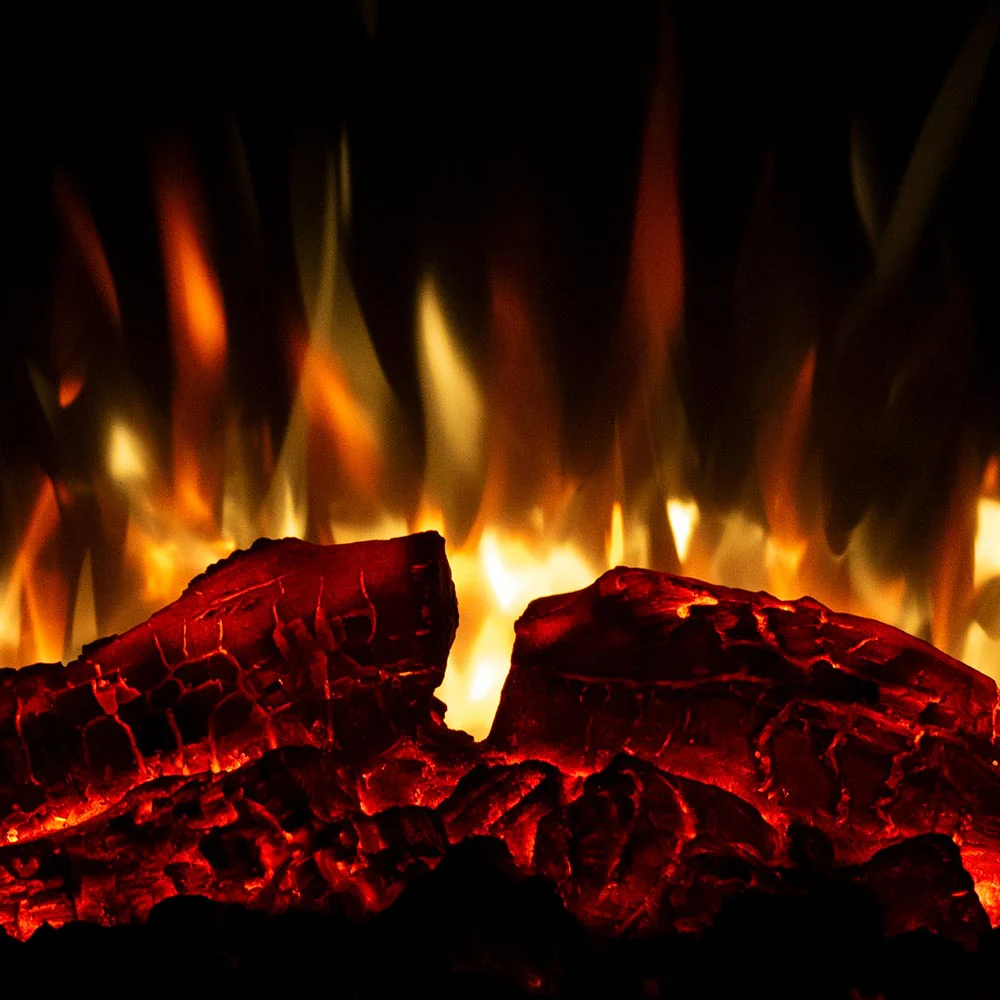 2026 Modern Ember Smart 3-Sided Black Electric Fireplace Stove Heater