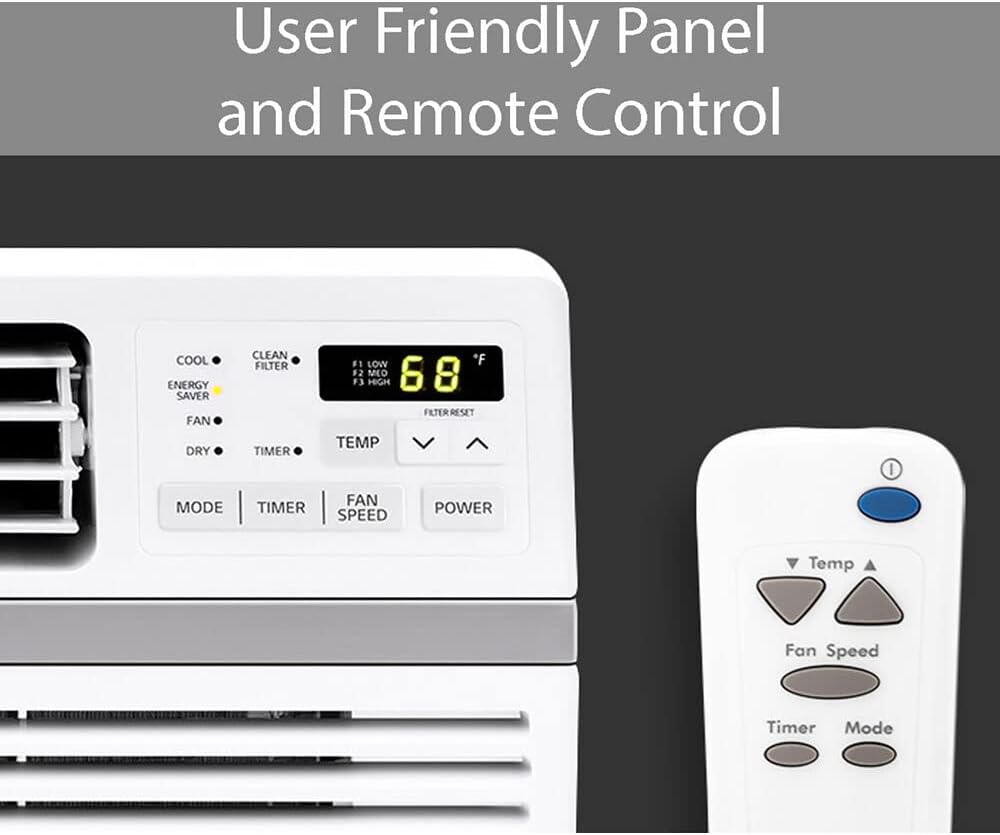 8,000 BTU Window Air Conditioner, Remote & Quiet
