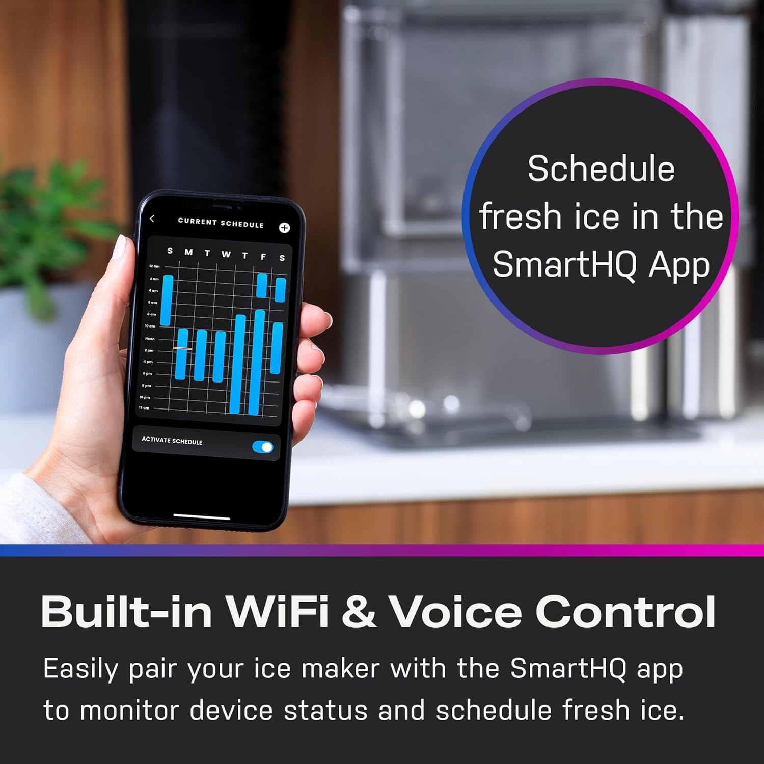 2026 GE Profile Opal 2.0 with 0.75 Gallon Tank, Chewable Crunchable Countertop Nugget Ice Maker, Scoop included, 38 lbs in 24 hours, Pellet Ice Machine with WiFi & Smart Connected, Stainless Steel