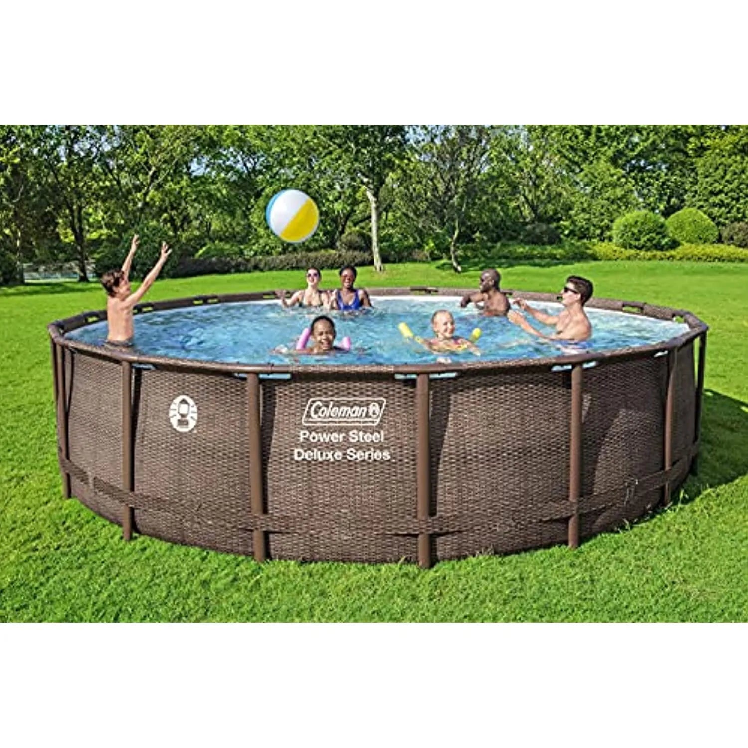 Coleman Power Steel 18’ x 48” Round Above Ground Pool Set