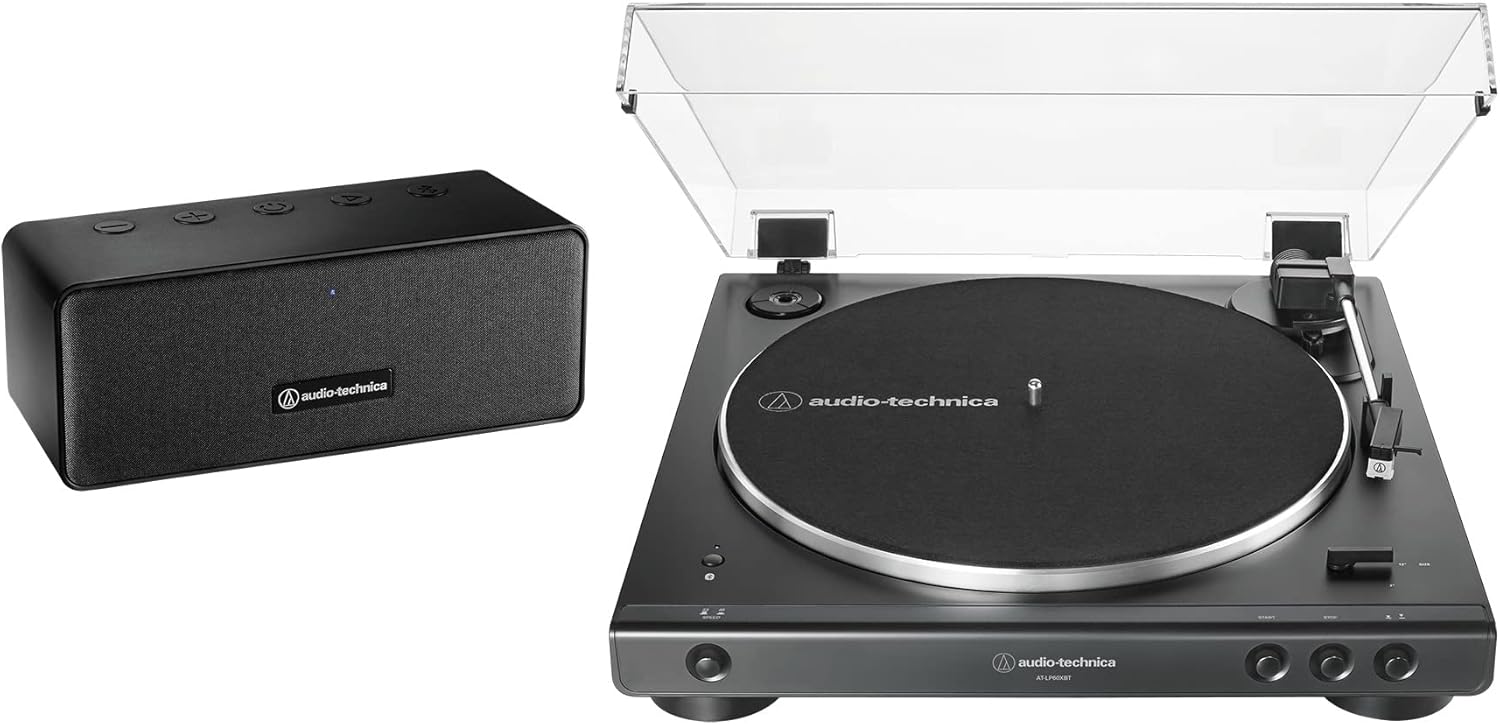 AT-LP60XBT-BK Wireless Belt-Drive Turntable