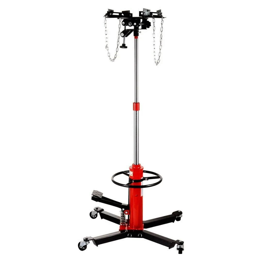 2026 Hydraulic Car Transmission Jack Vertical Lift,1660 Pounds,360掳Rotating Wheel Lift,Red