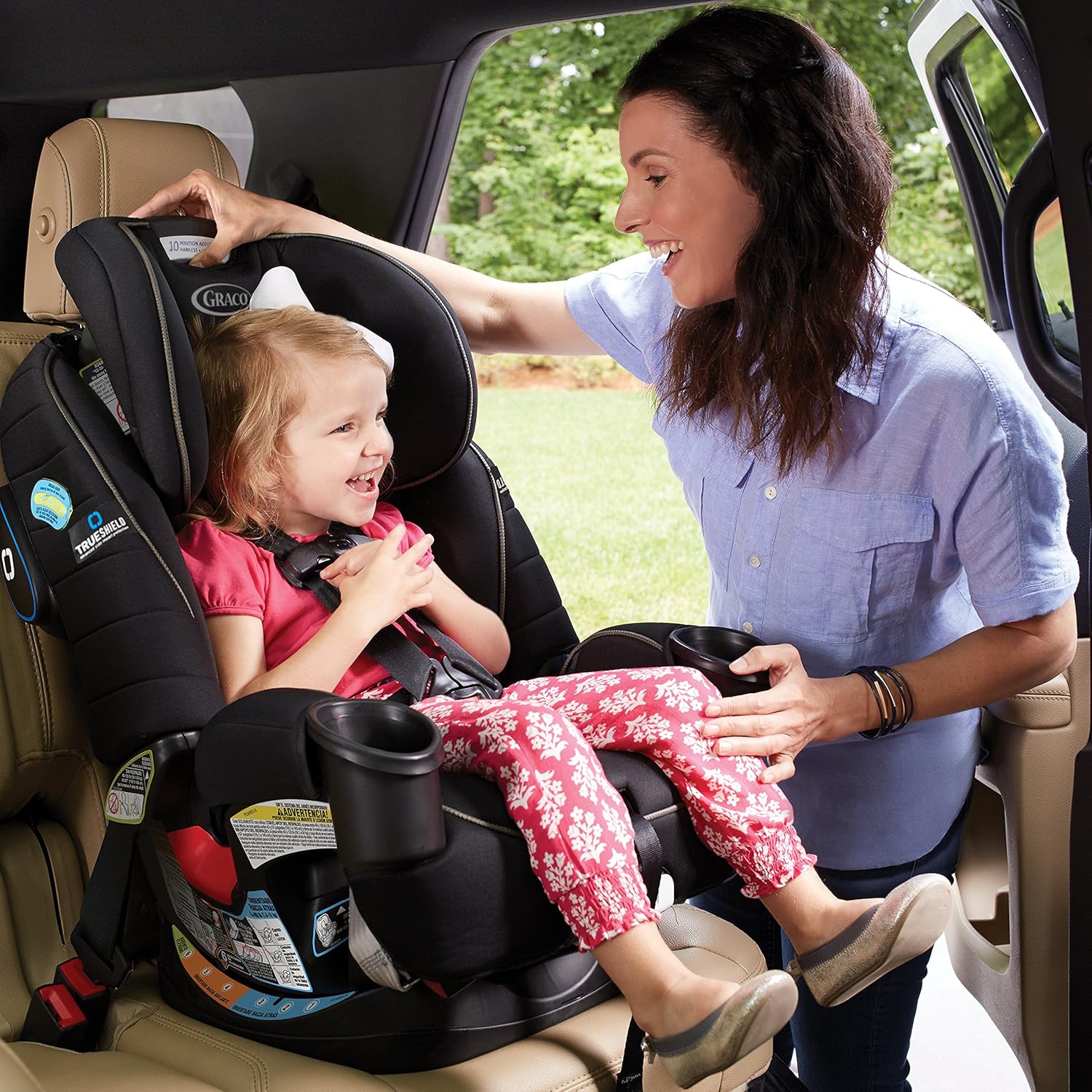 4Ever Dlx 4-In-1 Car Seat – Grey, Infant to Toddler