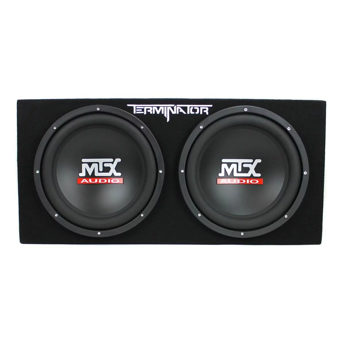 2026 MTX 12-Inch 1200-Watt Car Audio Dual Loaded Subwoofer Box Enclosure (2 Pack)