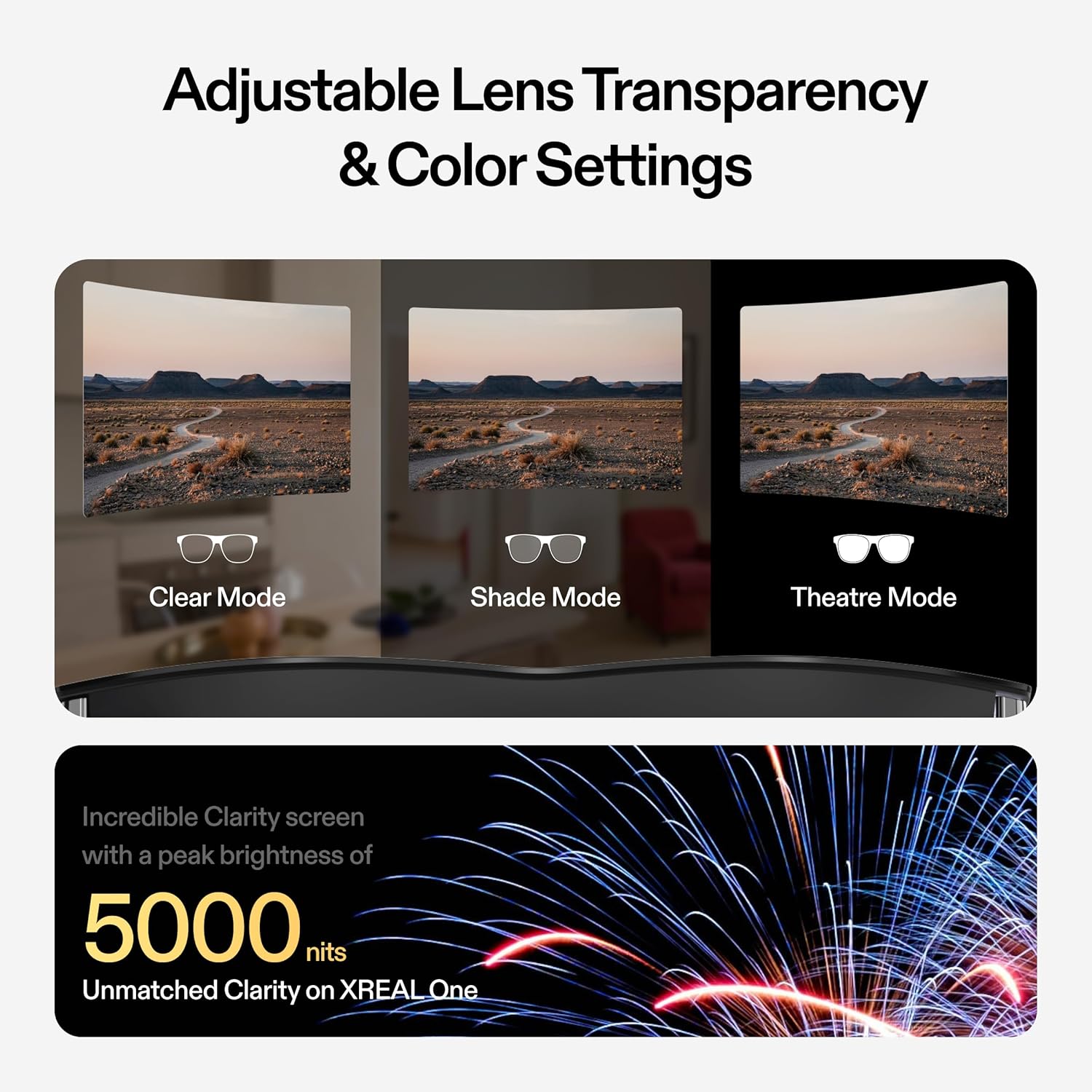 Glasses with X1 Chip, 120Hz HD Display