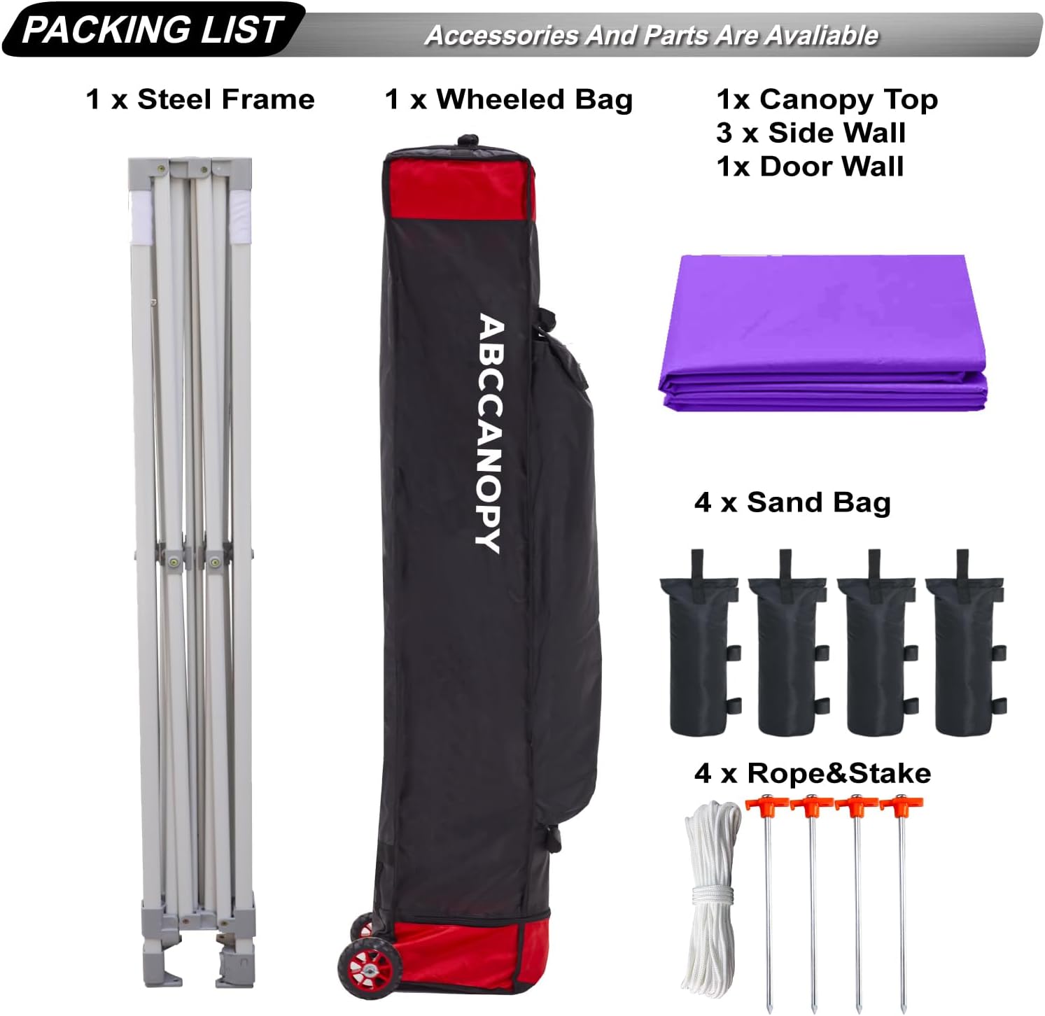 Easy Pop Up Canopy Tent 10×10 with Sidewalls