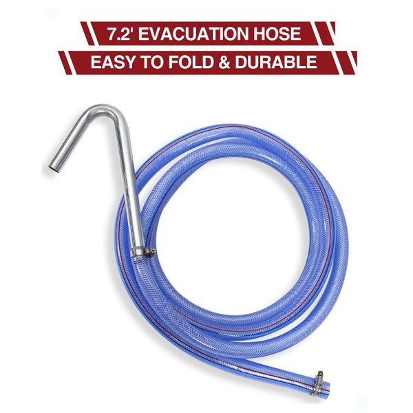 2026 17 Gal Electric Oil Drain with 110V Pump & 8 Ft Hose,Low Profile & T Folding Handle Oil Drain Cart for Truck Cars SUVs