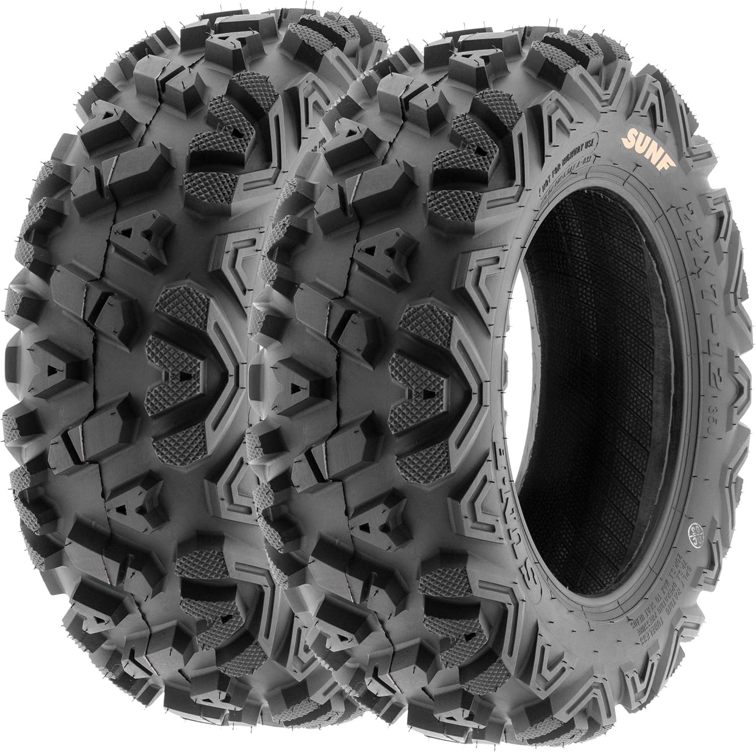 ATV UTV All-Terrain Tires Set of 4 25X8-12 25X10-12