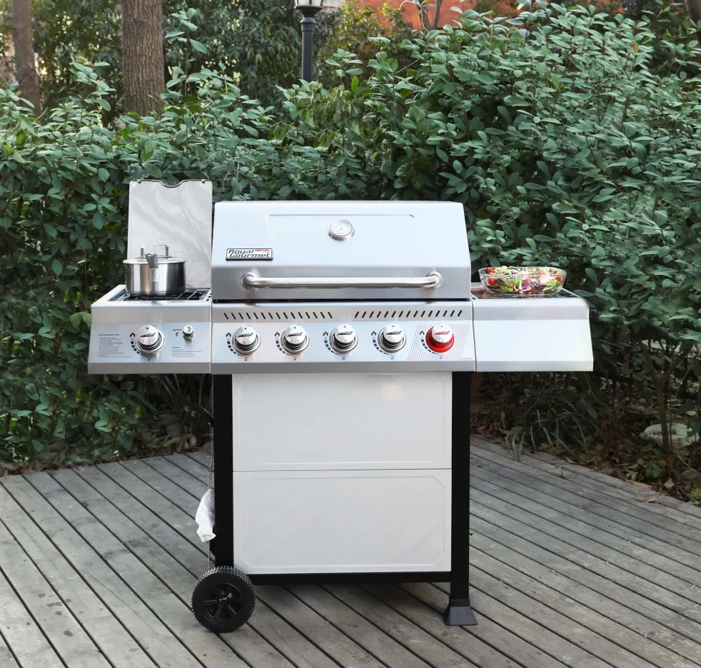 2026 Royal Gourmet GA5401T 5-Burner BBQ Liquid Gas Grill with Sear Burner and Side Burner, 64,000 BTU