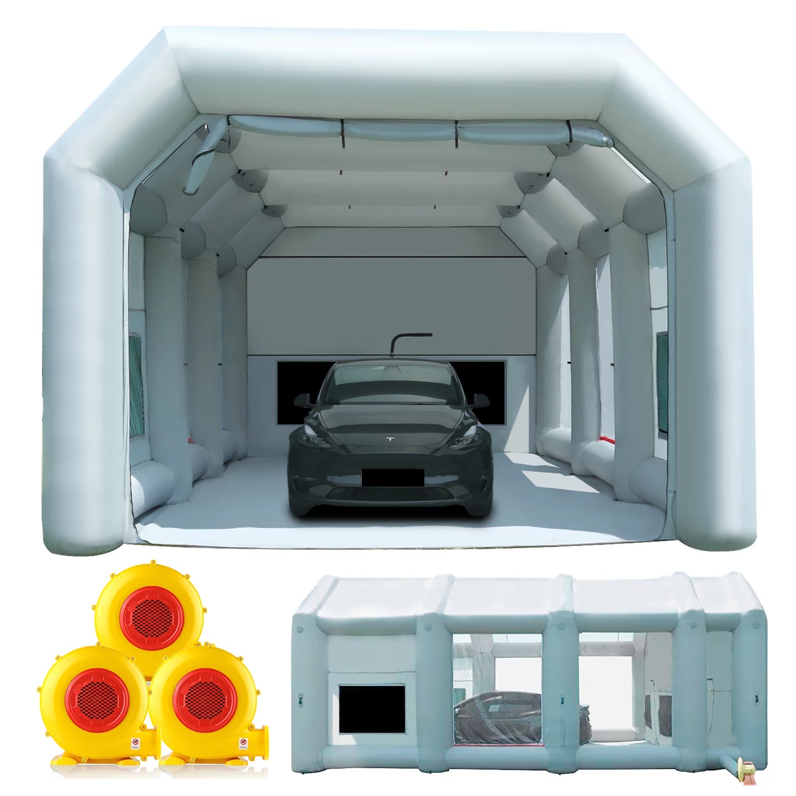 2026 30x20x13Ft Inflatable Paint Booth with Blowers & Air Filter System – Professional Spray Tent