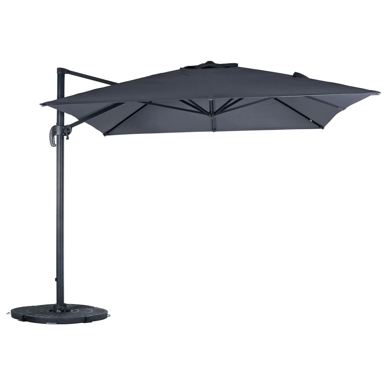 3 x 3m Roma Square Parasol Large Cantilever Garden Shade