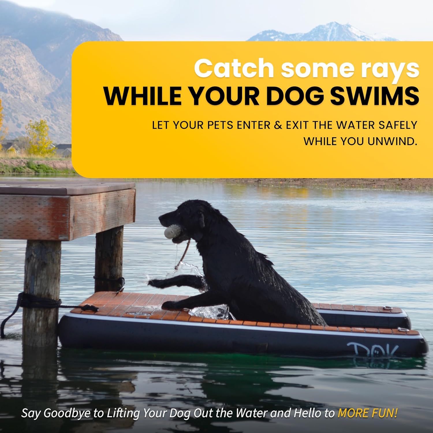 Dog Inflatable Dock Platform – Safe Water Access for Dogs