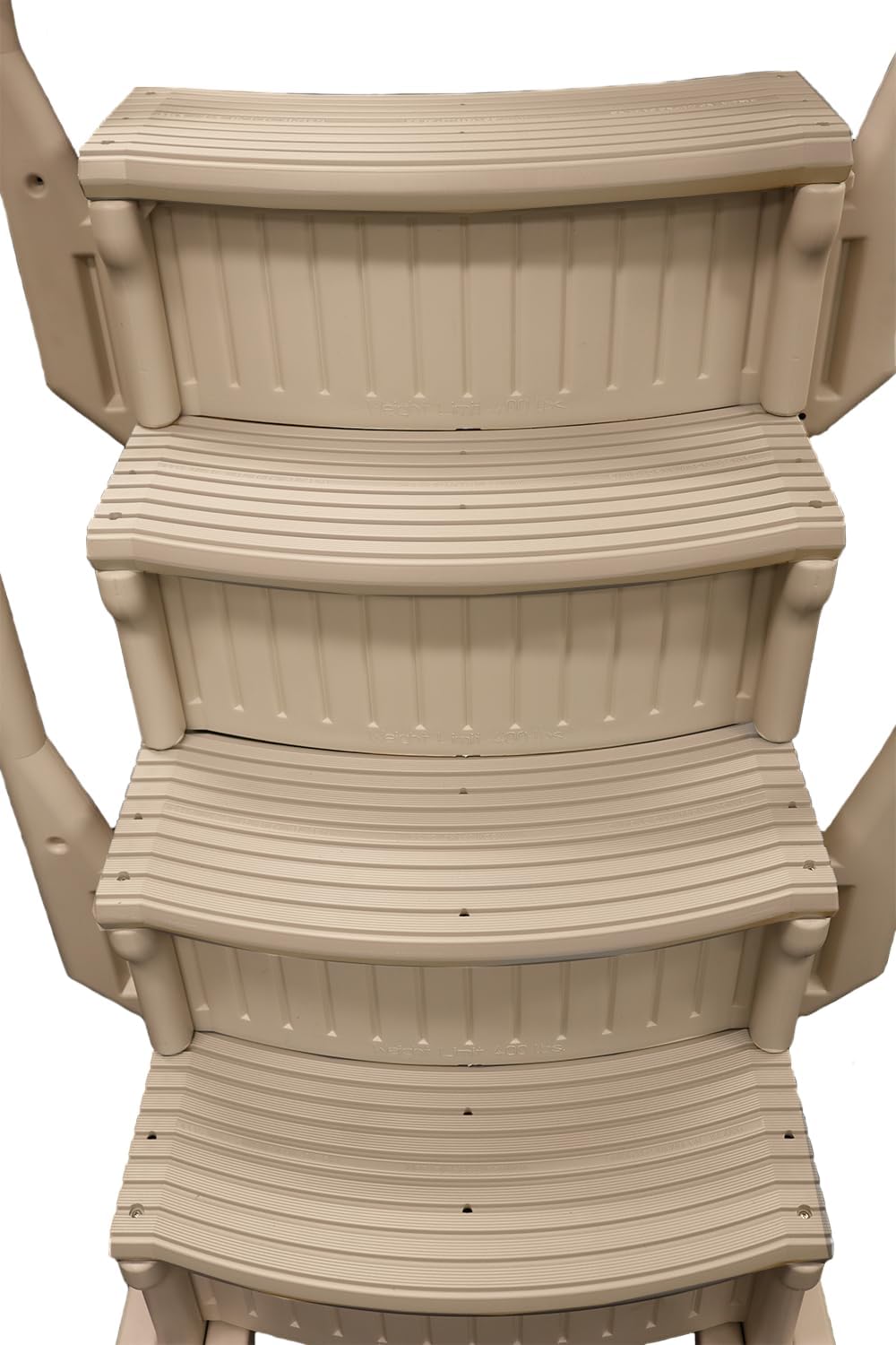 Confer Plastics Curve CCX-AG Pool Step with Grey Treads