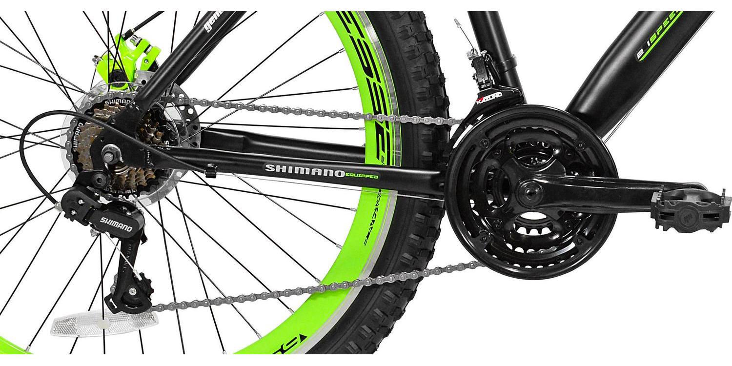 Genesis 27.5 RCT Mens Mountain Bike, Black/Green