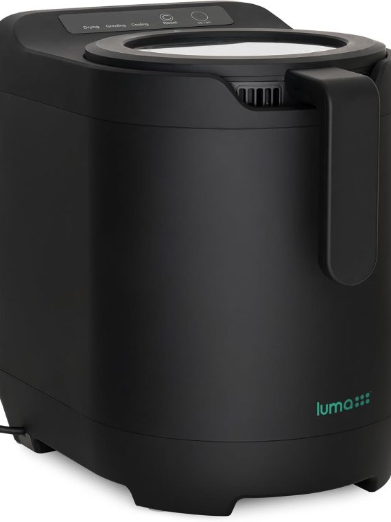 Electric Kitchen Composter, 2.5L Capacity Odorless Countertop Compost Bin with Lid Clear-View Window, Smart Trash Can for Food Disposal, Turn Food Waste into Nutrient-Rich Plant Food